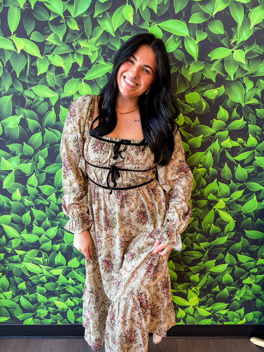 Antique Sage Midi Dress