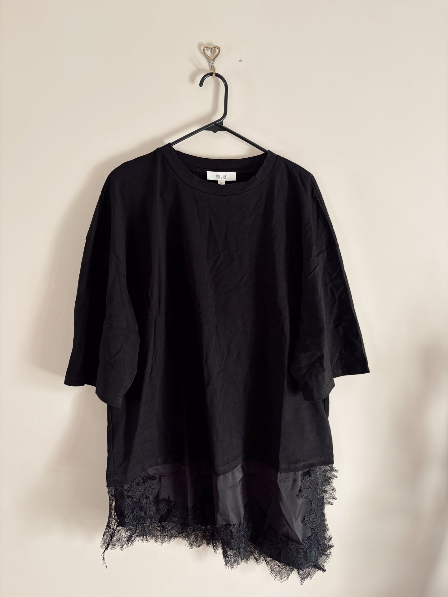 Black Lace T-Shirt