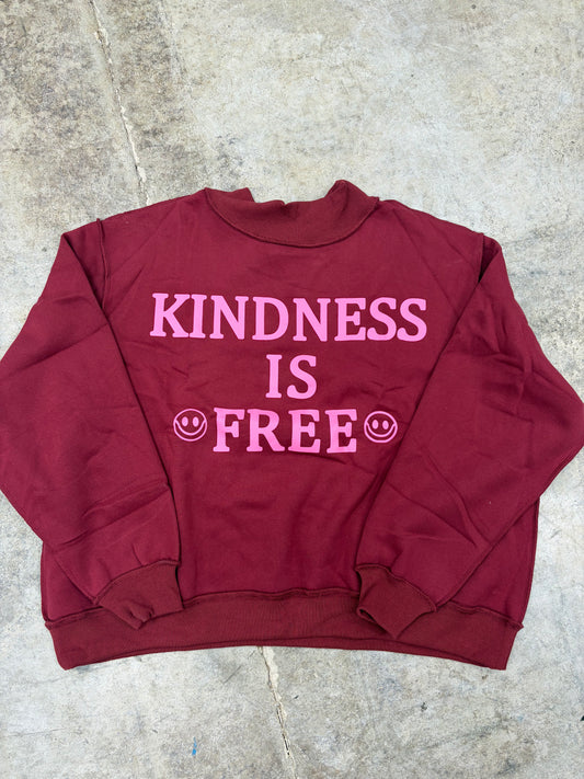 Kindness Is Free Mockneck