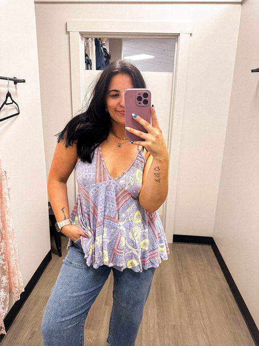 Paisley Lavender Tank