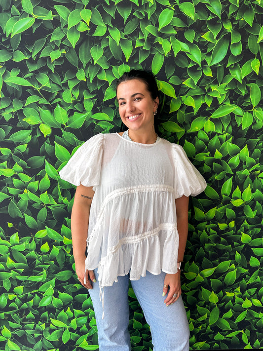 Flirty Ruffle Top