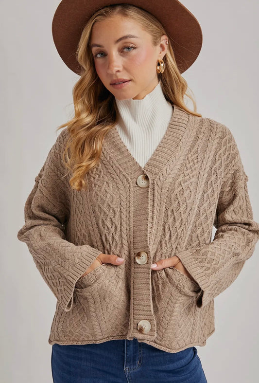 Vanilla Latte Knit Cardi