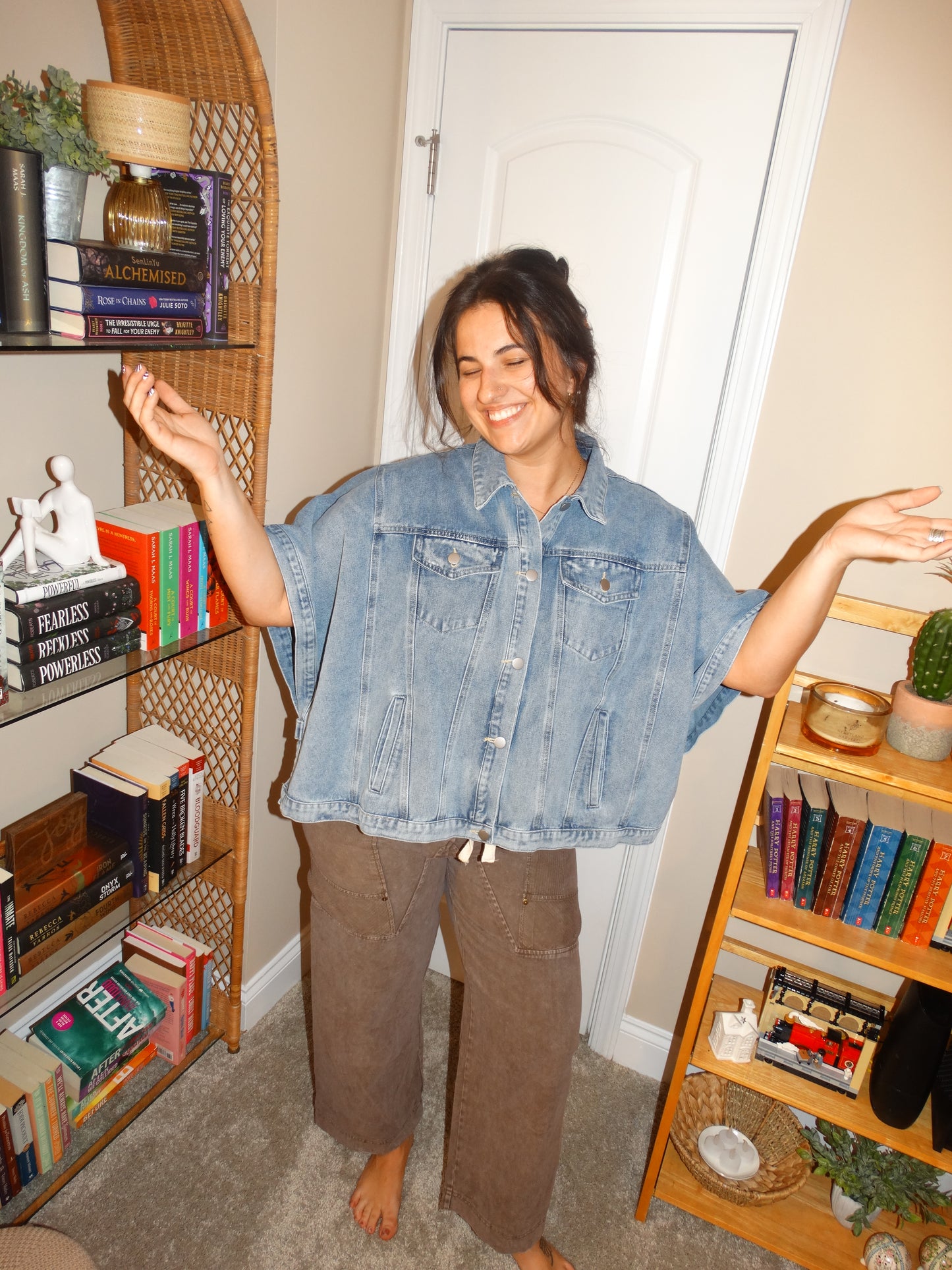 Denim Cargo Top