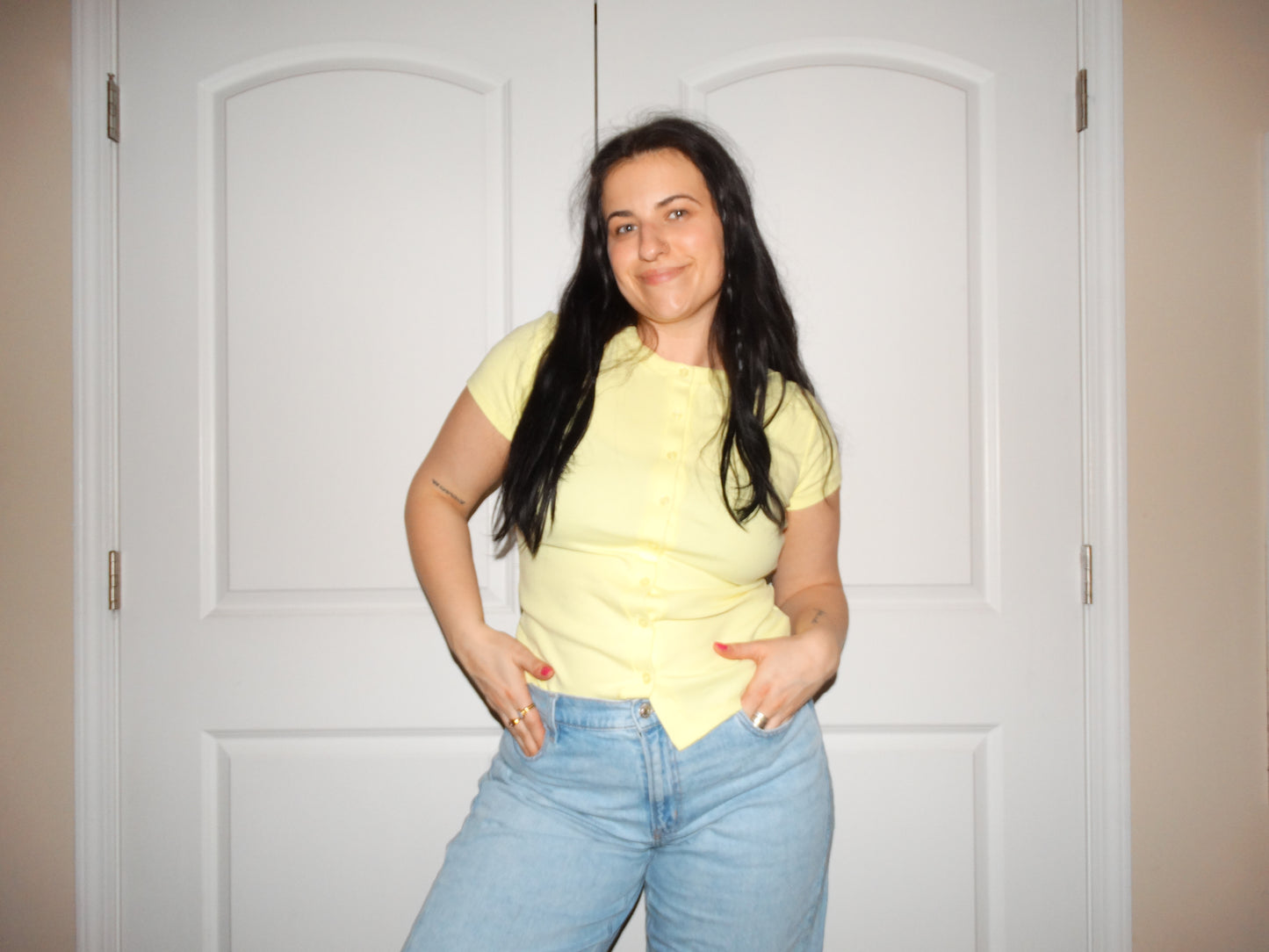 Butter Yellow Button Down