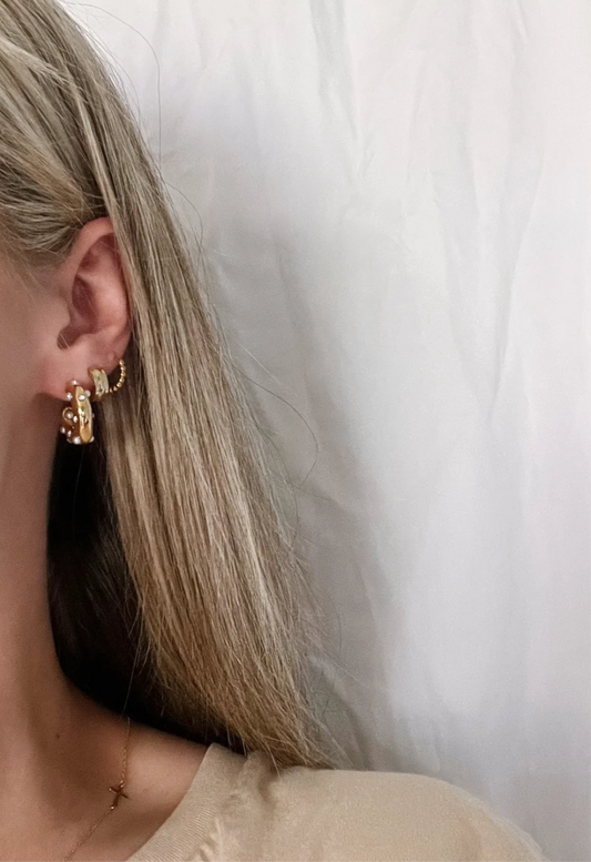 Mother of Pearl Hoops