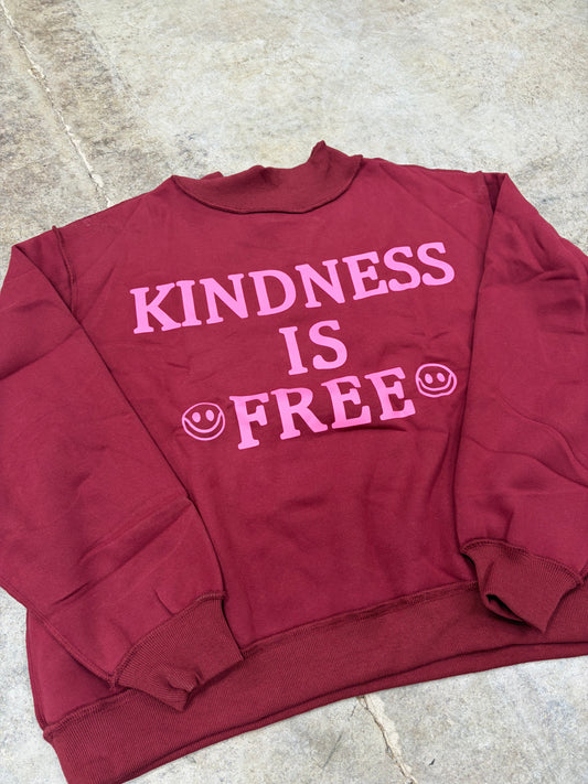 Kindness Is Free Mockneck