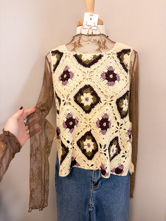 PREORDER- Granny Square Vest