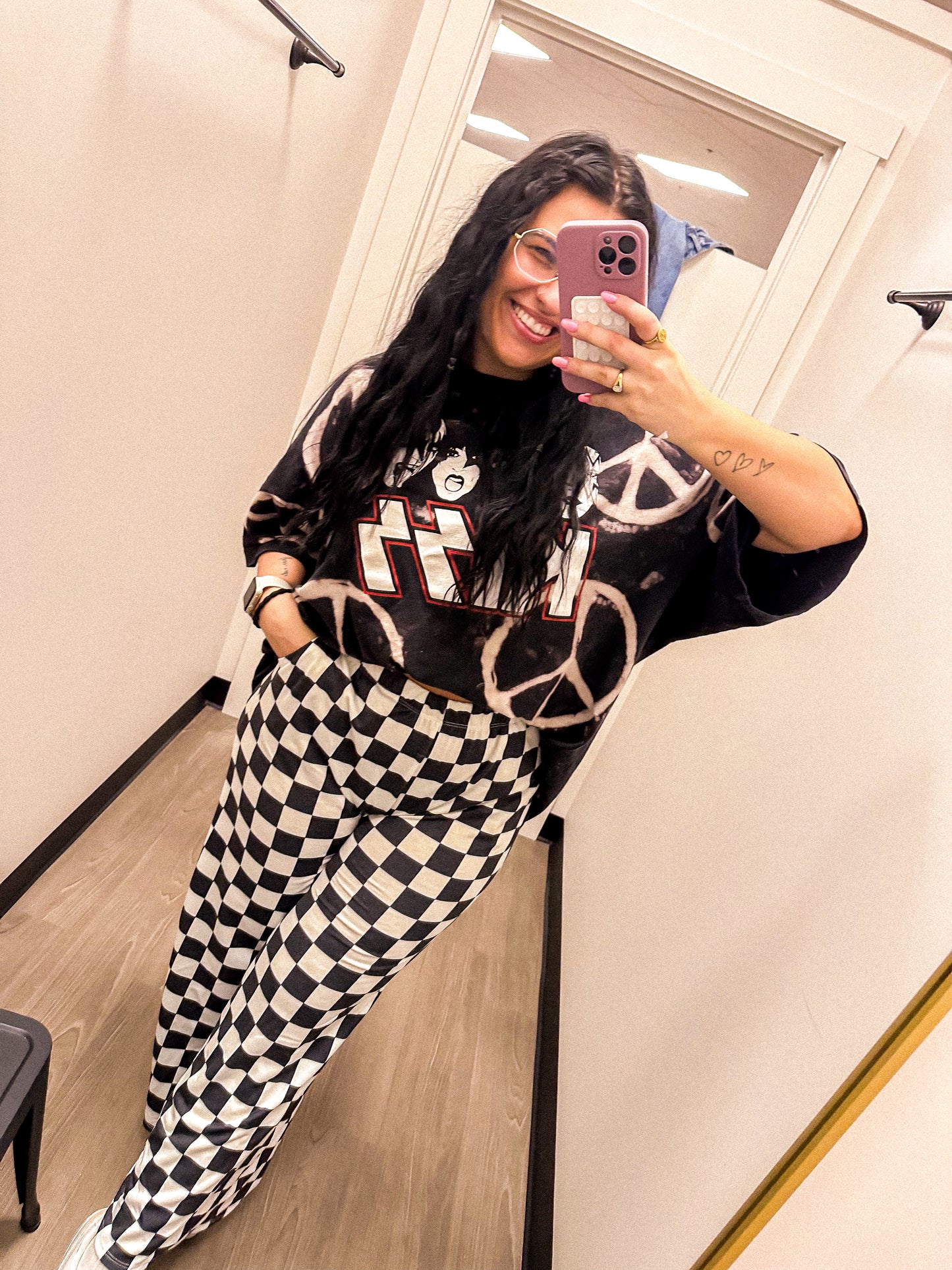 Black & White Checkered Pants