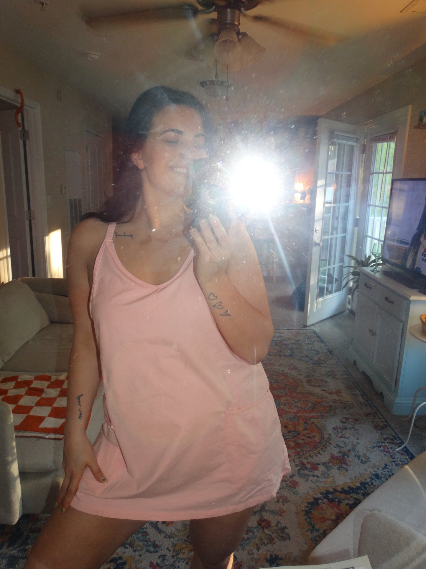 Baby Pink Athletic Dress