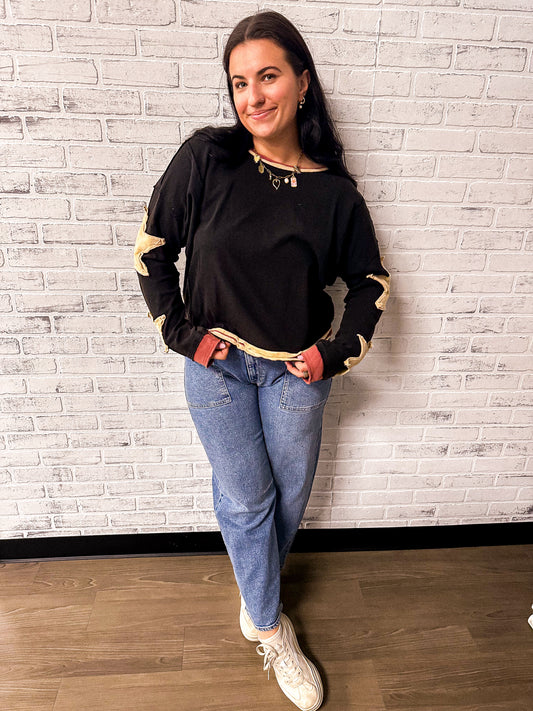 Ash Black Star Top